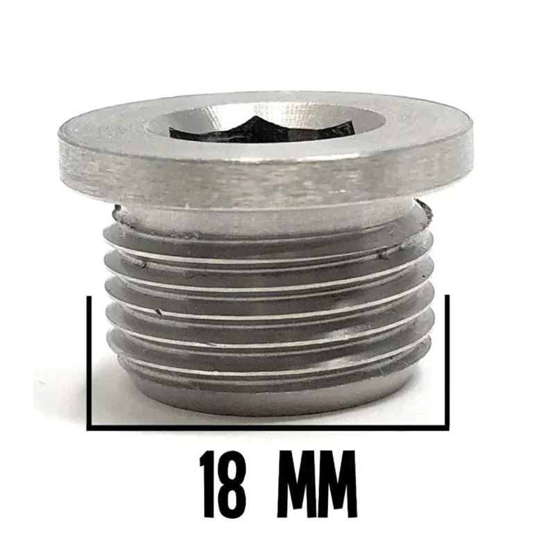JIAX 1PCS Stainless Steel M18x1.5 Thread Plug O2 Oxygen Sensor Inner Hexagon Bung Connector Auto Part 3