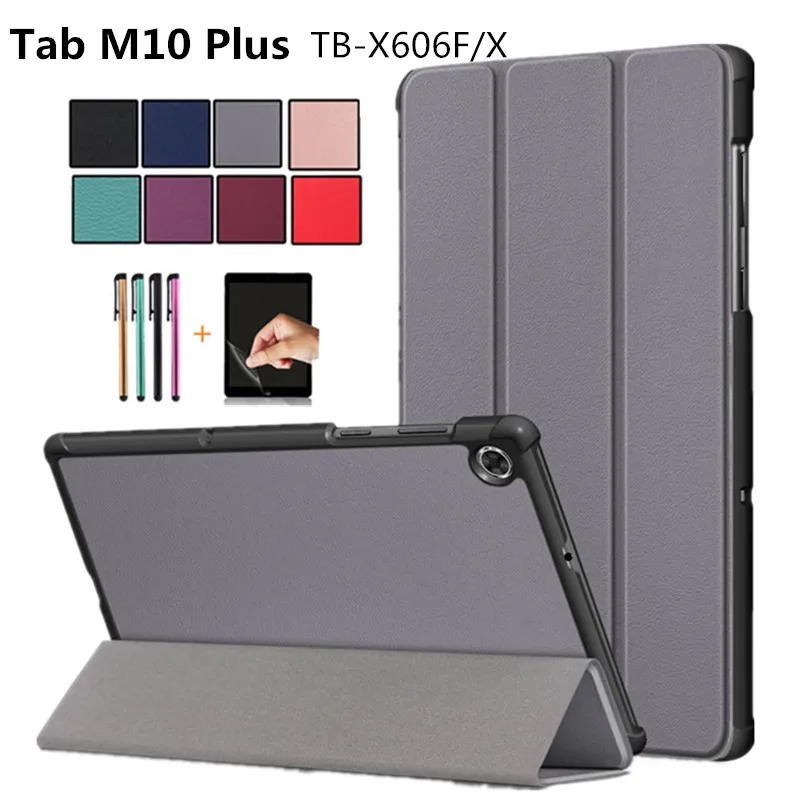 Чехол для планшета Lenovo Tab M 10 Plus X606 3 дюймов Coque TB-X606F/X606X Case M10 FHD Funda X606F кронштейн +
