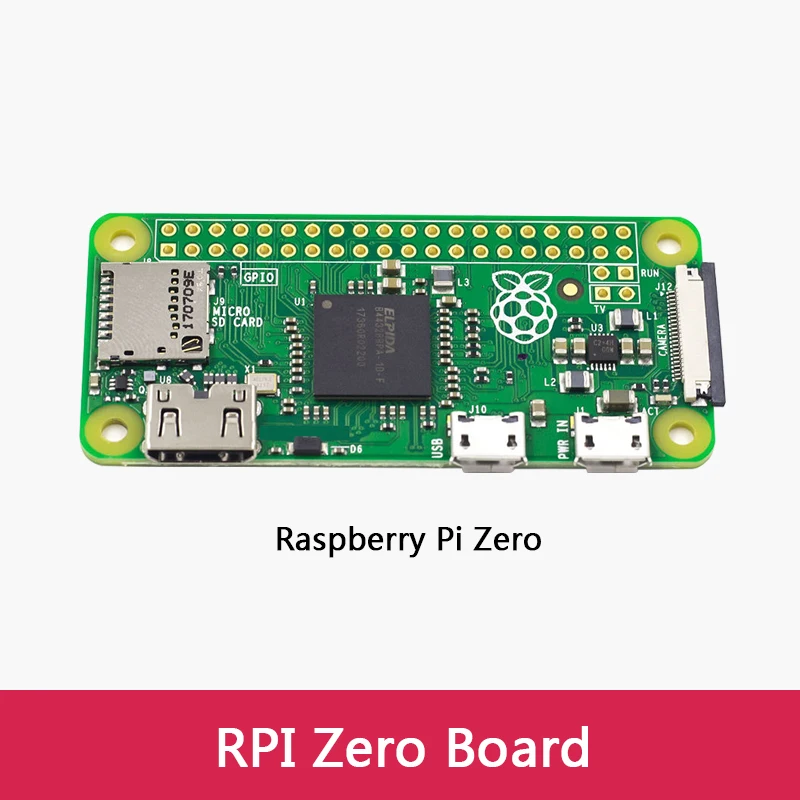 לוח Raspberry Pi Zero גרסה 1.3 המקורית והרשמית עם מעבד יחיד בתדר 1GHz, 512MB RAM או ערכת Zero