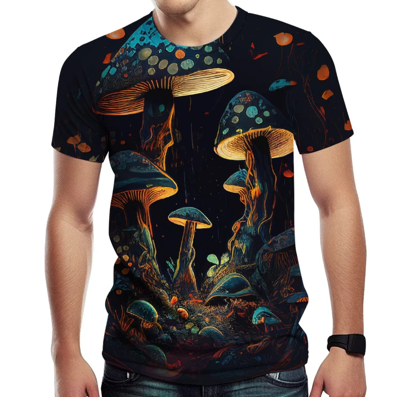 Mens Streetwear Short Sleeve T Shirt O-Neck Oversized Tee