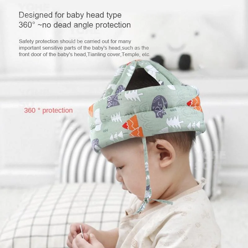 Baby Head Protection Adjustable Soft SafetyBaby Helmet Walk Safety Headguard360&deg;Protection head protection pillow