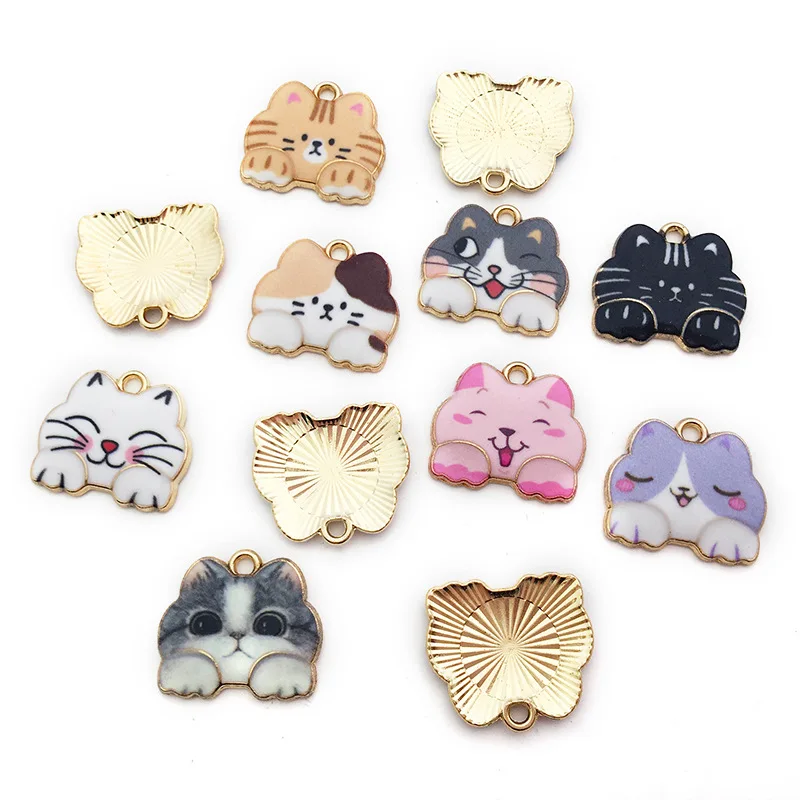 Enamel Cat Charms Alloy Pet Charms Bracelet Necklace Making Animal Charms  DIY Jewelry Making – the best products in the Joom Geek online store