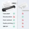 Portable Printer, Wireless Printer, Bluetooth Printer 300DPI Mobile Printer for 8.5x11 US Letter & A4 Printer Paper 4