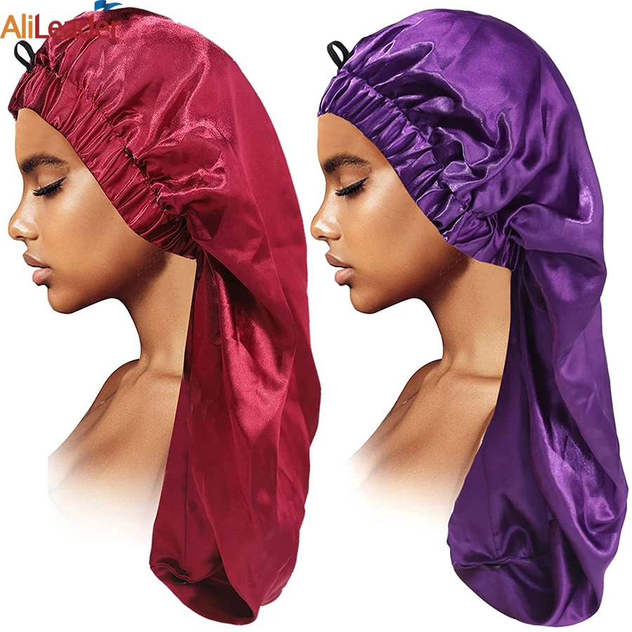 Gorro De Satén Liso Ajustable Para Mujer, Gorro De... - Grandado