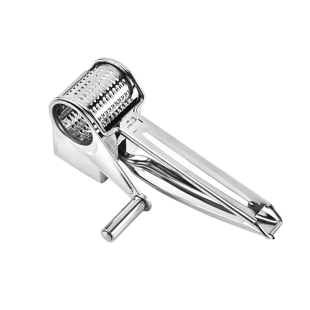 Description Picture 2 of itemHand-cranked Cheese Grater Multi-functional Vegetable Chocolate Carrot Stainless Steel Rotary Ginger Slicer