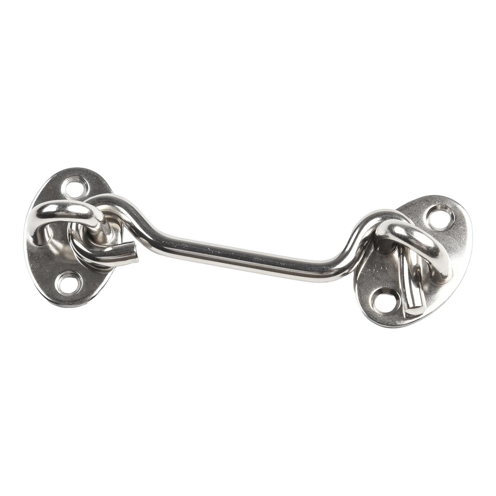 Cabin Hook Eye Lock With Safety Switch Hook Door Eye Latch Silent Catch Holder With Screws Storage Hooks 16pcs Screws