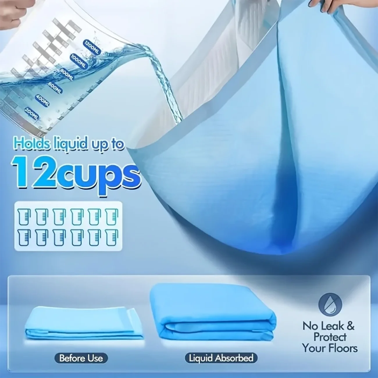 Super Absorbent Pet Pee Pads – Disposable Dog & Cat Training Mats (20/40/50/100PCS) 4