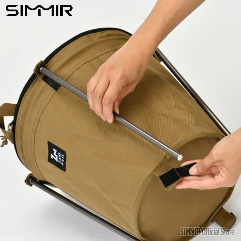 Self-Drive Camping Barbecue Cleaning BBQ Portable Cylinder Camping Trash Can Collapsible Storage Compressible Drum Canvas Can Camping Trash Bin Camping Storage Bag Storage Bag