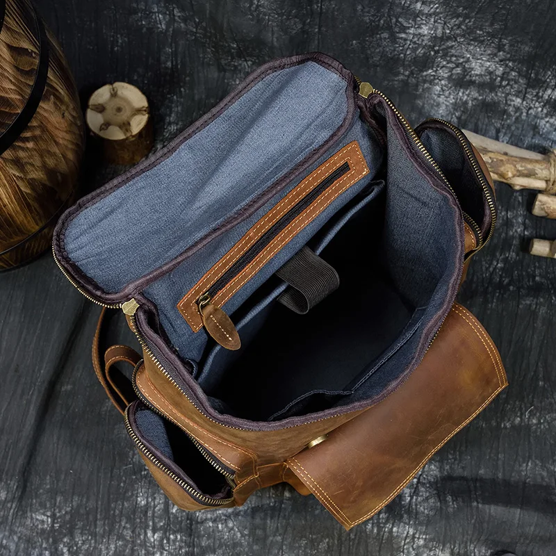 Large Premium Leather Backpack