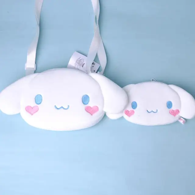 Kawaii Cinnamoroll Sanrio Plush Bag My Melody Anime Handbags Kt Cat Purin Dog Kuromi Plushie Storage Coin Purse Backpack ForGirl 2