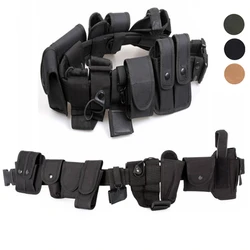 Cinturón de servicio táctico, cinturones de seguridad del ejército militar de entrenamiento, Kit de utilidad, cinturón de servicio con conjunto de bolsa