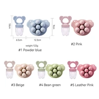 Baby Silicone Toddler Teether Chew Toys Grip Teething Ring Training Toothbrush BPA Free Animal Koala Safe Newborn Baby Product 6