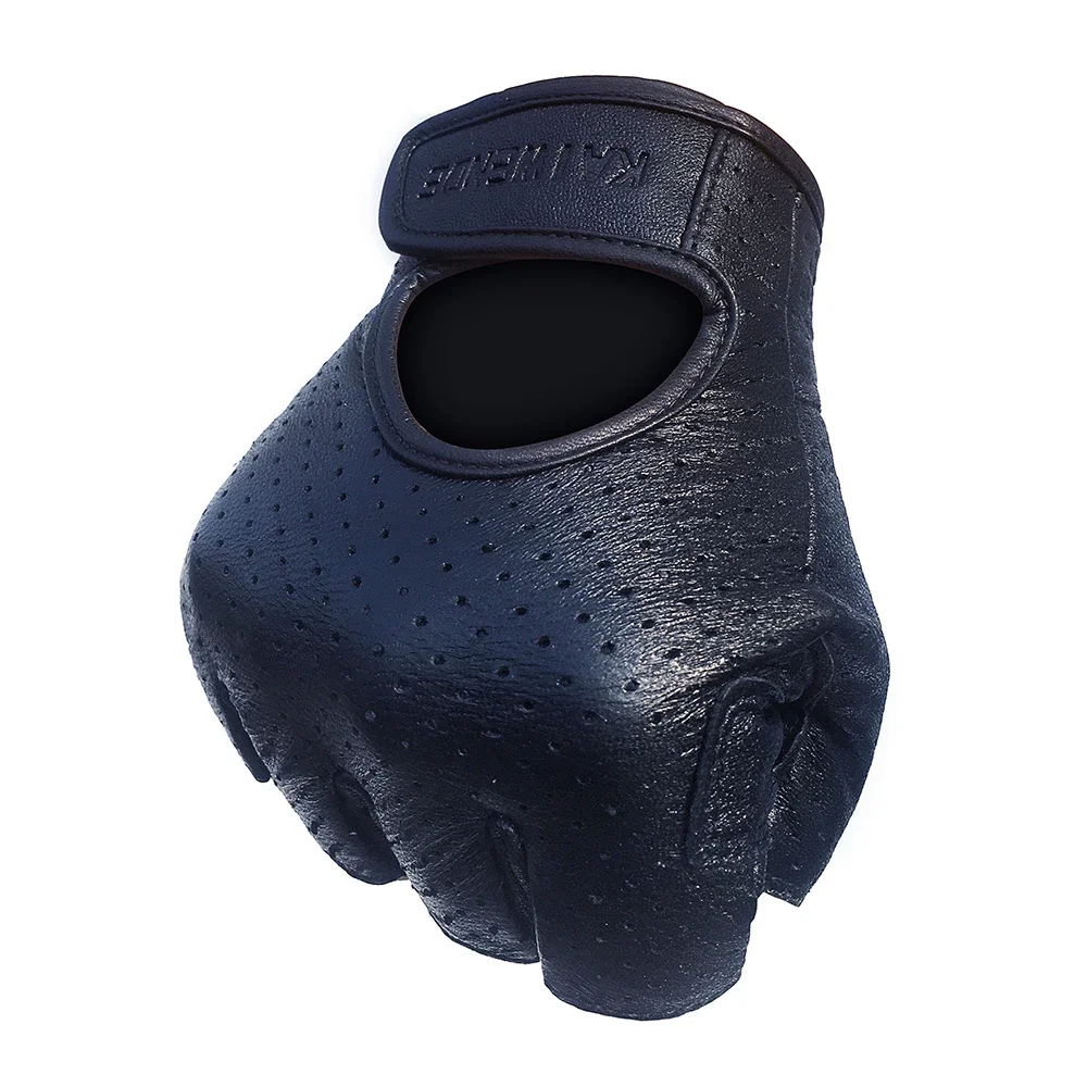 Motorcycle Gloves Half Finger Mitt Glove Fingerless Genuine Leather Summer Men Scooter Moto Mitten Electric Bike Racing Cycling motorcycle gloves sports gloves leather motorcycle gloves cycling gloves
