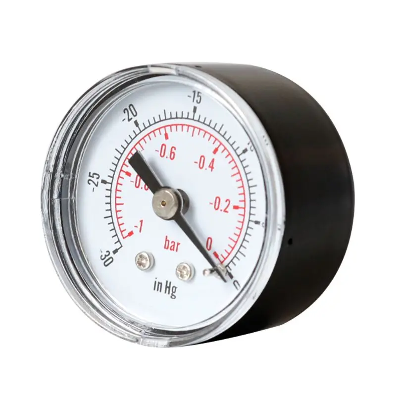 Dial Type Vacuum Pressure Gauge Back Mount Connection 1/8 BSPT Vacuum Gauge