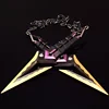 22cm Valorant Kuronami No Yaiba Variant Purple Ninja Kunai Game Peripherals Weapon Model Metal Accessories Ornaments Gift Toys 1