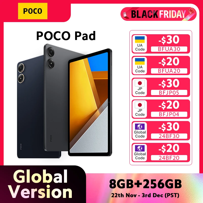 Poco Pad Tablet 8gb 256gb 33w 10000mah Snapdragon 7s Gen 2 Octa Core 12 1 120hz.jpg Poco Pad Tablet 8gb 256gb 33w 10000mah Snapdragon 7s Gen 2 Octa Core 12 1 120hz.jpg