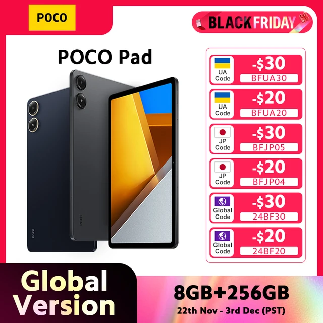Poco Pad Tablet 8gb 256gb 33w 10000mah Snapdragon 7s Gen 2 Octa Core 12 1 120hz.jpg