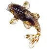Beautiful Lucky Koi Fish Figurines Artificial Transparent Epoxy Resin Crystal Mini Fishes Desk Decoration Gift for Friend 2