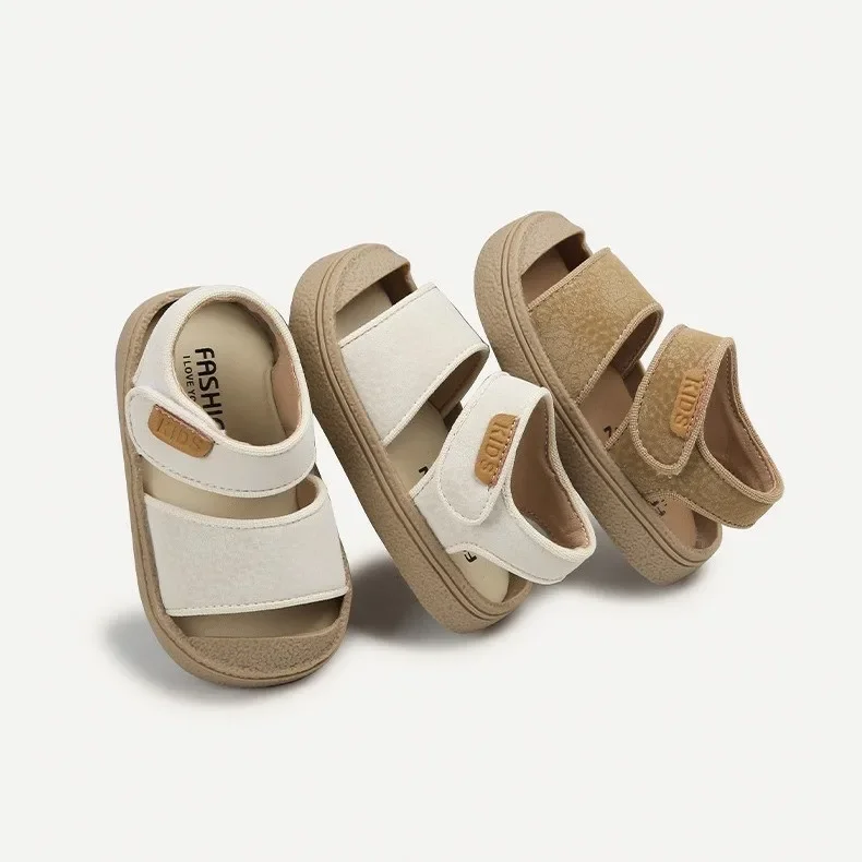 Baby Sandals Toddler Walking Shoes Summer Anti-slip Soft Bottom Beach Shoes Boys Girls Kids Slip-On Footwear