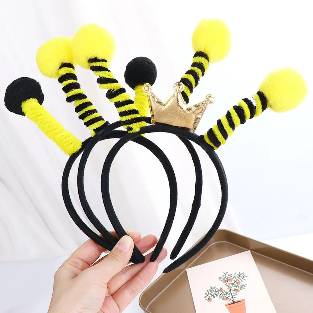 Cartoon Ant Performance Decoration Props Animal Hair Hoop Korean Style Headwear Bee Tentacle Headband Children Hair Accessories