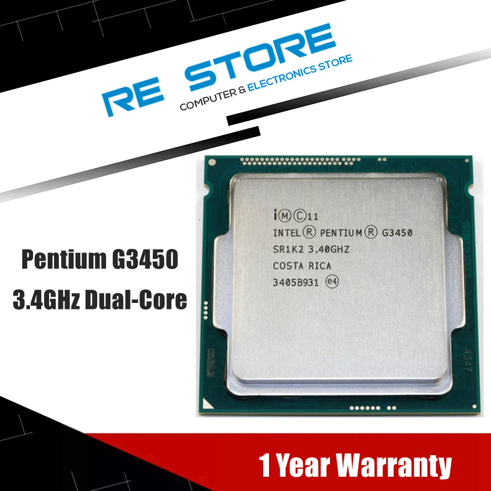 Intel Pentium G3450 3.4GHz Dual Core 3M 53W LGA 1150 CPU Processor|CPUs ...