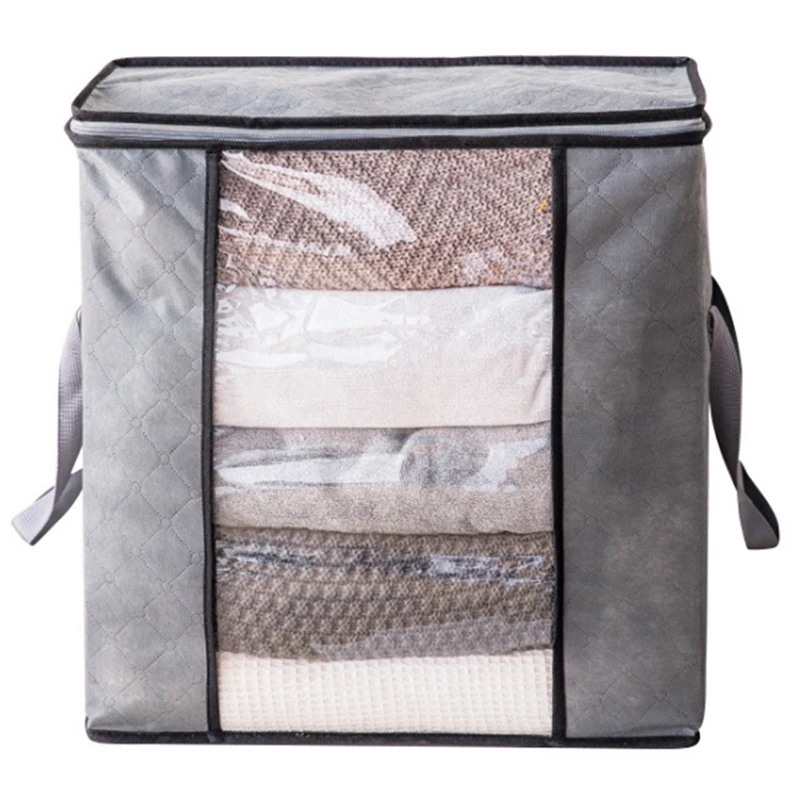 

HOT SALE Foldable Storage Bag Household Waterproof Clothing Storage Basket Non-Woven Finishing Box Quilt Storage Bag