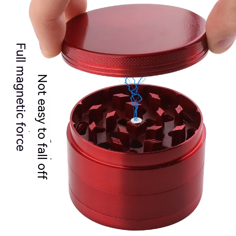 40/55/63mm 4 Layers Small Round Shape Men Grinder Portable Zinc Alloy Herb Tobacco Herb Spice Crusher Hookah Smoking Accessories herb grinder smoking accessories tobacco smoking accessories tobacco grinder