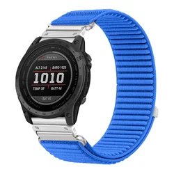 Quick Fit Nylon Strap - 20mm to 26mm Adjustable Bracelet - QuickFit 20mm (Klein Blue - S)