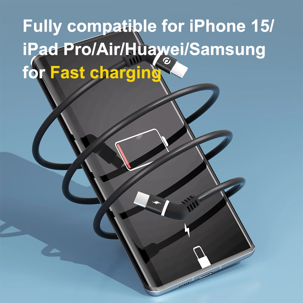 Universal High-Speed USB-C Charging Cable – 60W PD & QC 3.0 Fast Charge
