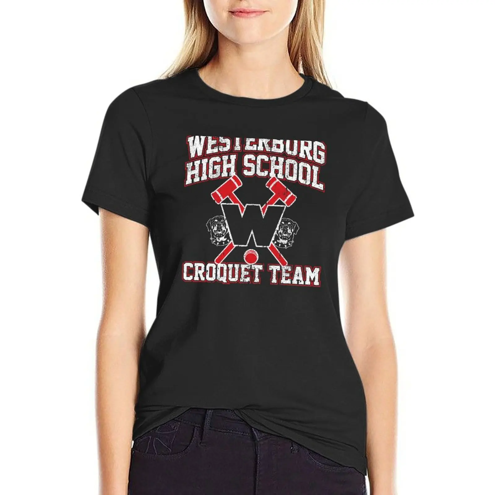 

Westerburg High School Croquet Team (Heathers) Variant T-Shirt tees cute clothes t-shirt dress for Women long