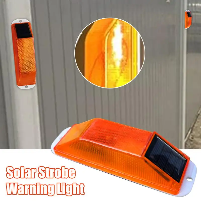 LED Solar Strobe Light Warning Lamp For Driving Traffic Safety Cautionled Solar Powered Flash Waterproof Traffic Caution Light