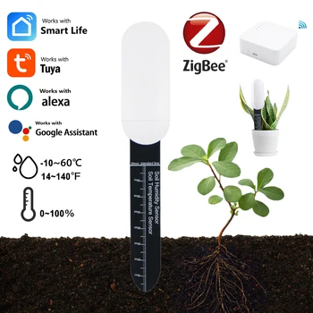 Smart ZigBee Soil  Tester Temperature and Humidity eter Thermo Hygrometer Tuya APP Real-time Monitoring Detector 1
