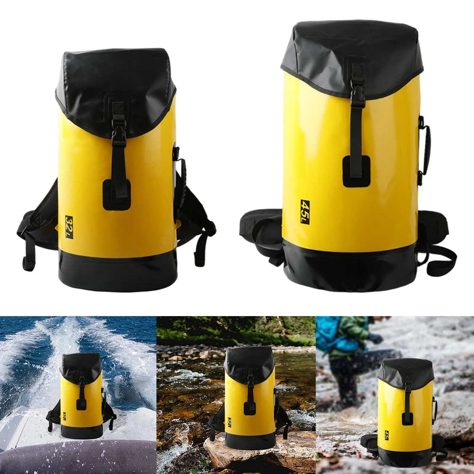 Waterproof Dry Bag Portable Multifunctional Sturdy Wear Resistant Breathable Dry Sack for Fishing Beach Kayak Camping Sailing