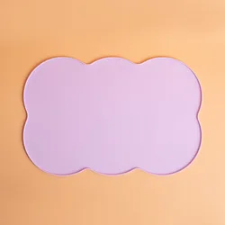 Premium Non - Slip Waterproof Pet Feeding Mat (B - Purple)