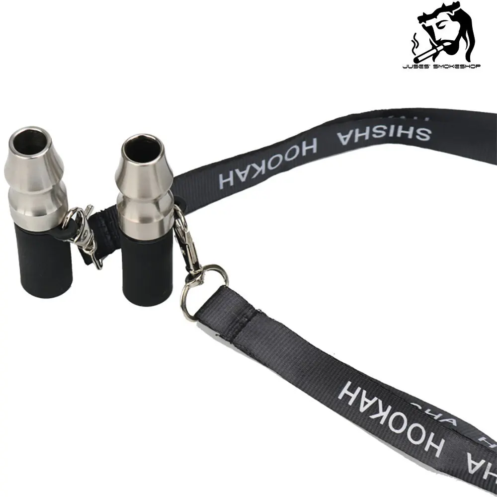JUSES' SMOKESHOP Arab Hookah Suction Nozzle Aluminum Alloy Cigarette Holder with Lanyard Mouthpiece Shisha Pipes Accessories For hookah accessories,hookah holder,hookah pipes,hookah mouthpieces