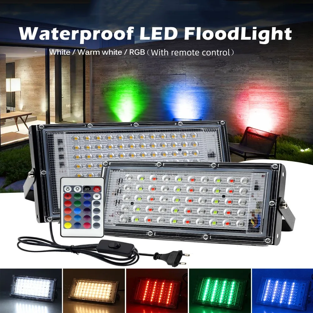 Led Reflectors For Outdoor Landscape Light RGB Dmx Disco Light Waterproof Parties Floodlight Garden Work Searchlight Lightint