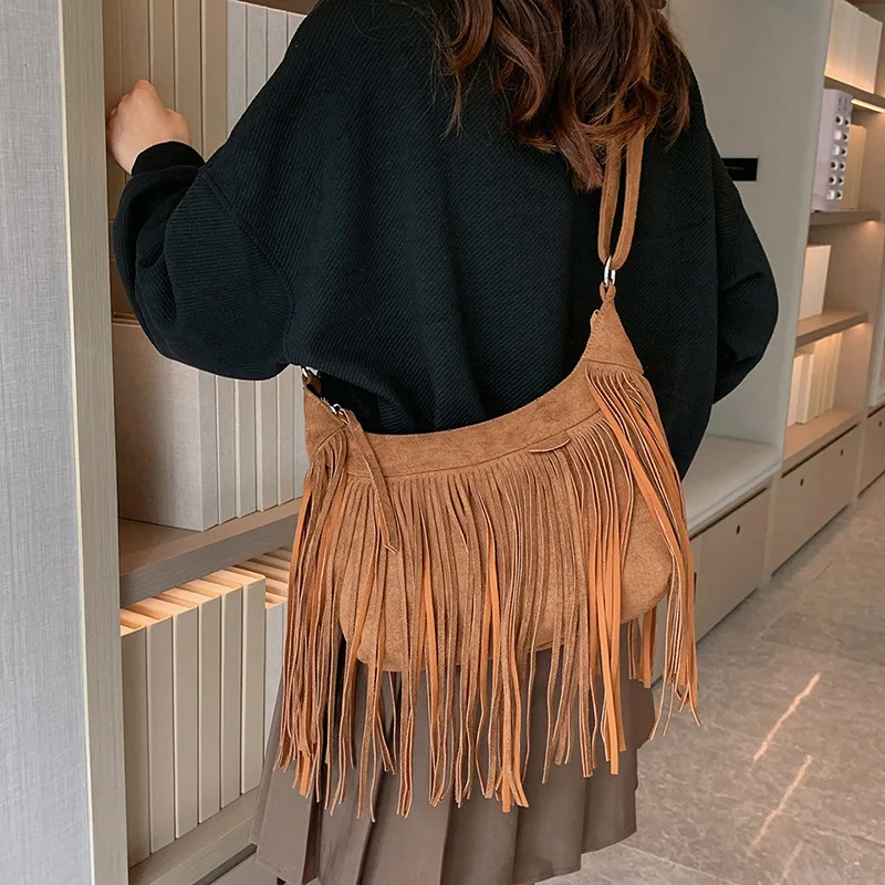 【AAKE】SUEDE BIG SHOULDER BAG Amazon.com: Suede Tote Bag for Women, Large Capacity Suede