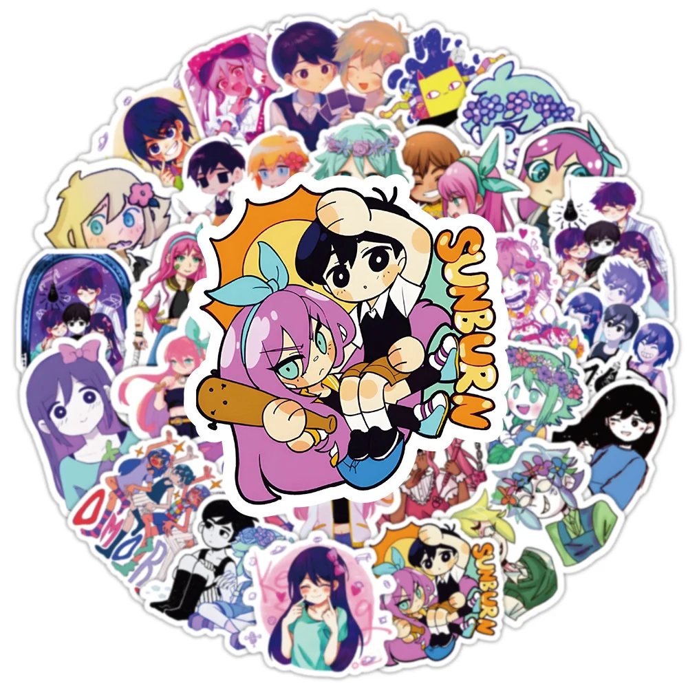 Game Omori Stickers Anime Decals DIY Bike Skateboard Laptop Phone Suitcase Car Cool Waterproof Sticker Kids Toys 10/30/50/100pcs cartoon stickers,decorative stickers,self adhesive stickers,stationery stickers,anime stickers,paper stickers,adhesive stickers,decorative labels stickers,handbook stickers,diy scrapbooking accessories