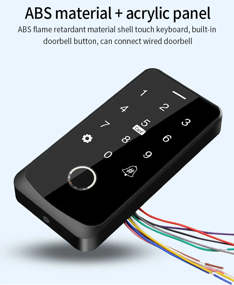 Waterproof Bluetooth Tuya APP Fingerprint Access Controller Standalone RFID Keyb