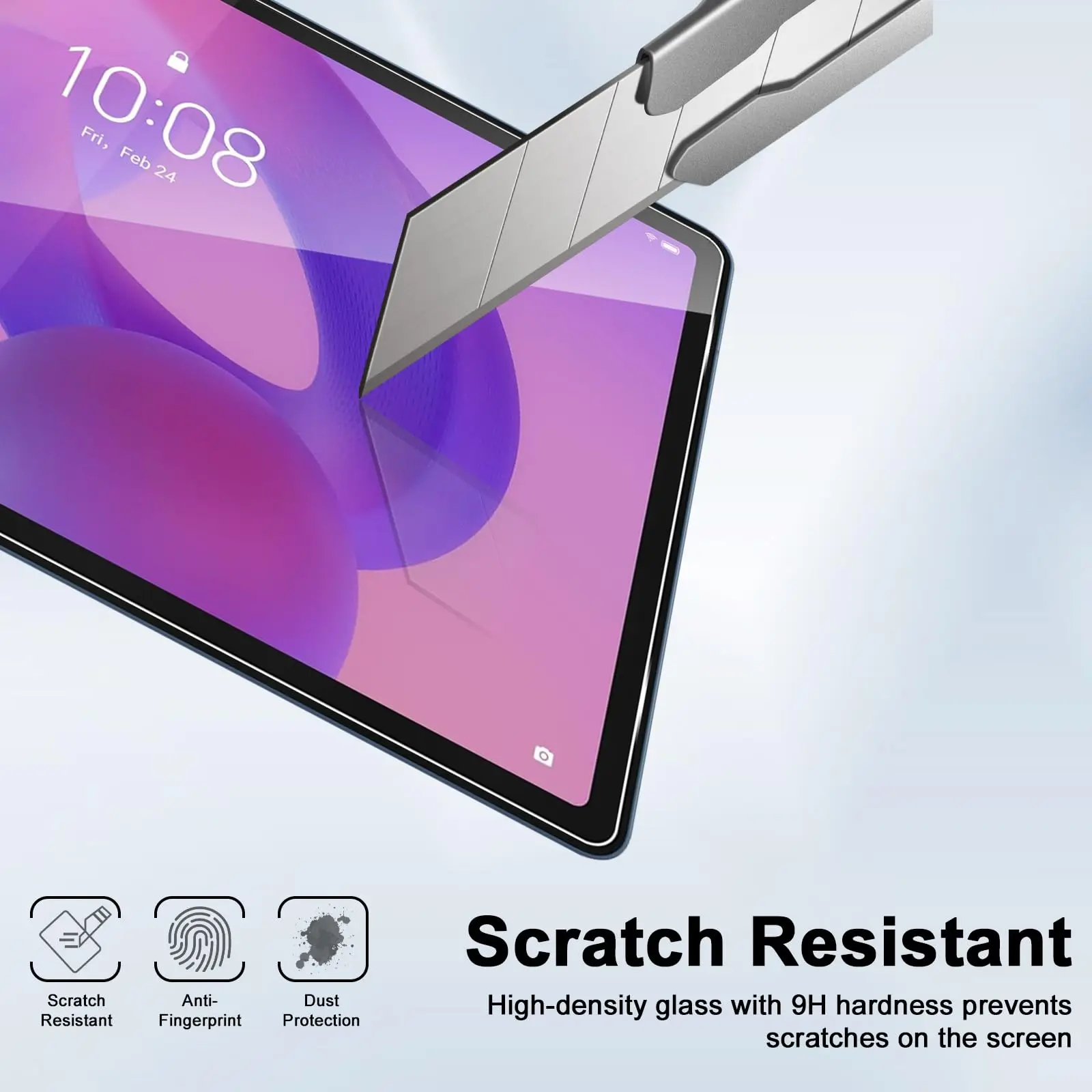 11 Anti-Fall HD Clear Tempered Glass Screen Protector, Bubble-Free