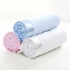 Baby Blanket Solid Flannel Embroidered Satin Edging Quilt Soft Infant Boy Girls Monthly Swaddle Stroller Blanket Infantil Wrap 1