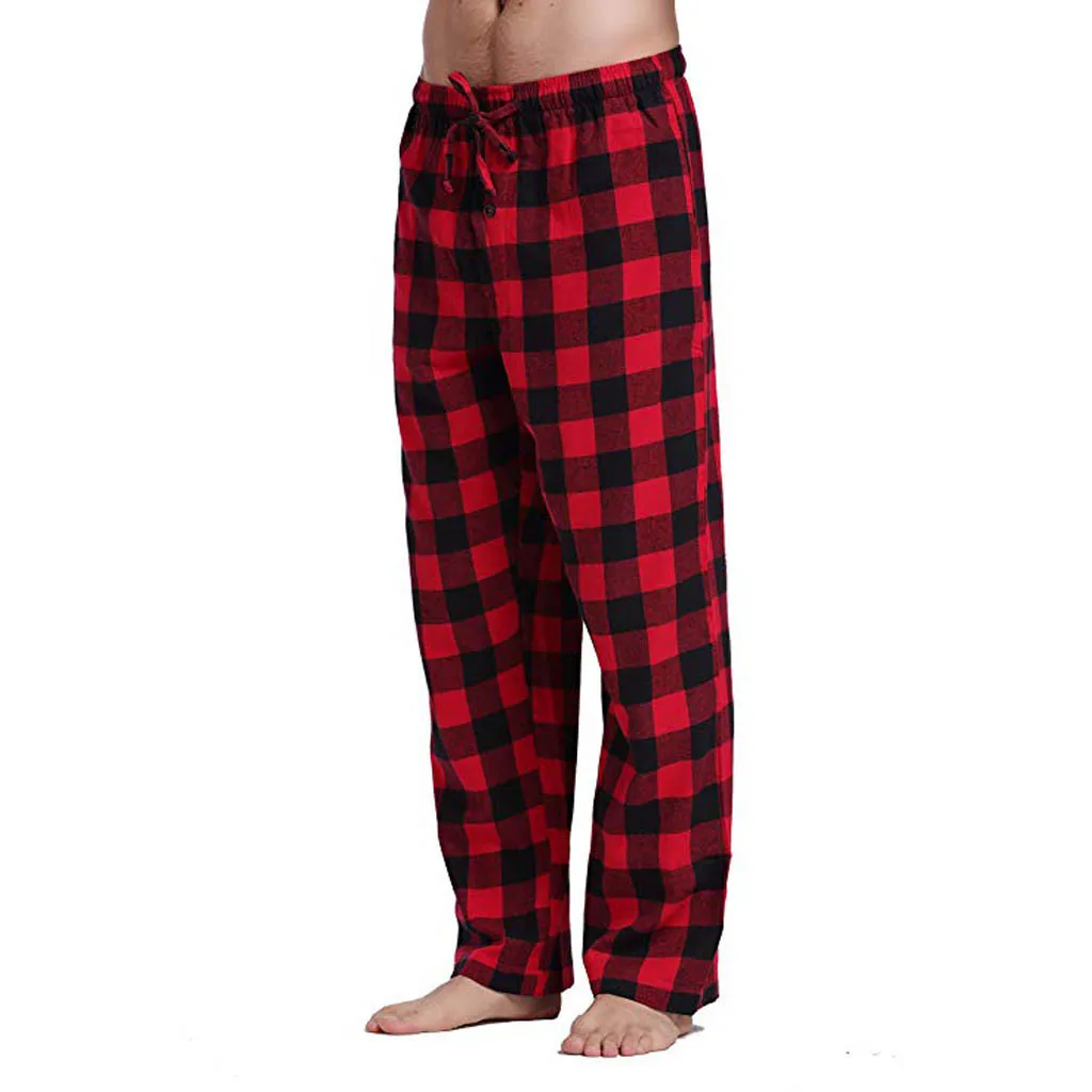 Men cargo pants Sweatpants Cargo Pants Men Casual Plaid Loose Sport Plaid Pajama Trousers Men's Clothing Sports Pants Clothing Joggers Pantalone