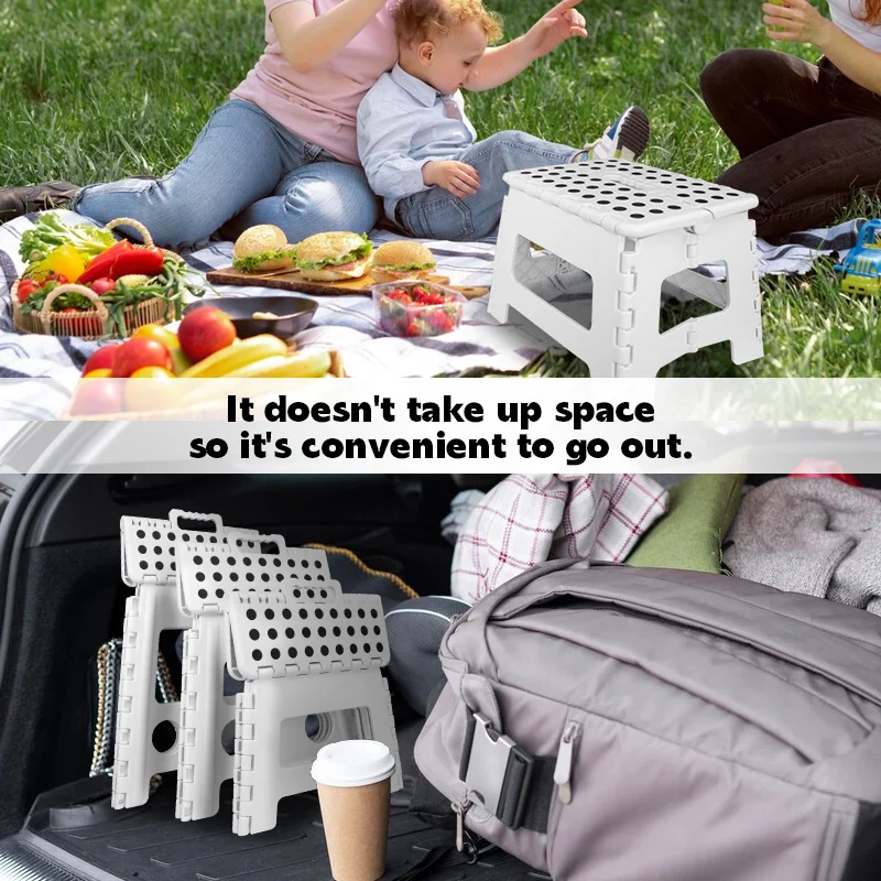 Folding Step Stool Portable Chair Seat For Home Bathroom Kitchen Garden Camping Chair Seat Fishing Household Picnic