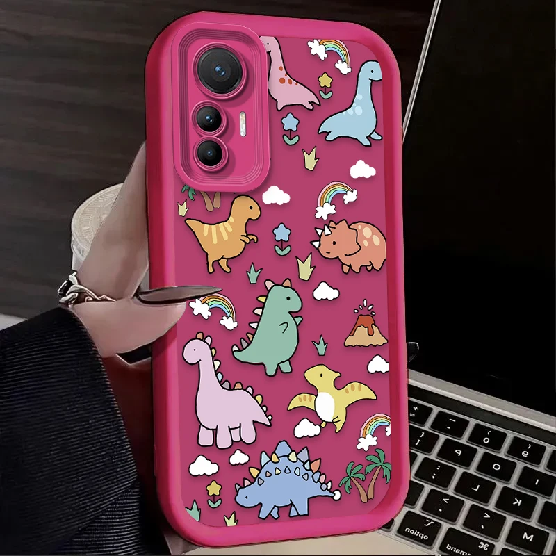 Adorable Dinosaur Cartoon TPU Phone Case