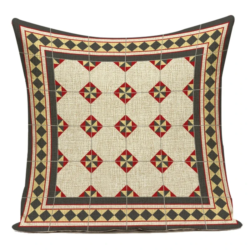 Boho Mandala Decorative Throw Pillow Cover