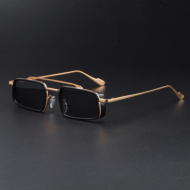 Trendy Double-Rail UV-Resistant Small Frame Sunglasses - Fashionable & Business Style