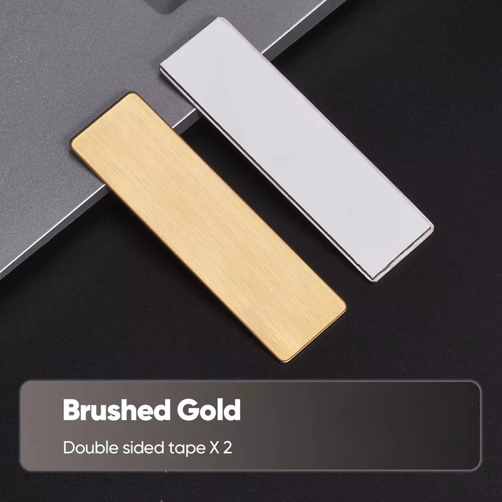 7.5*2.5 センチメートル無料彫刻ロゴテキストプレートカスタムバッジパーソナライズブローチ両面テープマグネット ID ドア壁メールボックス名札