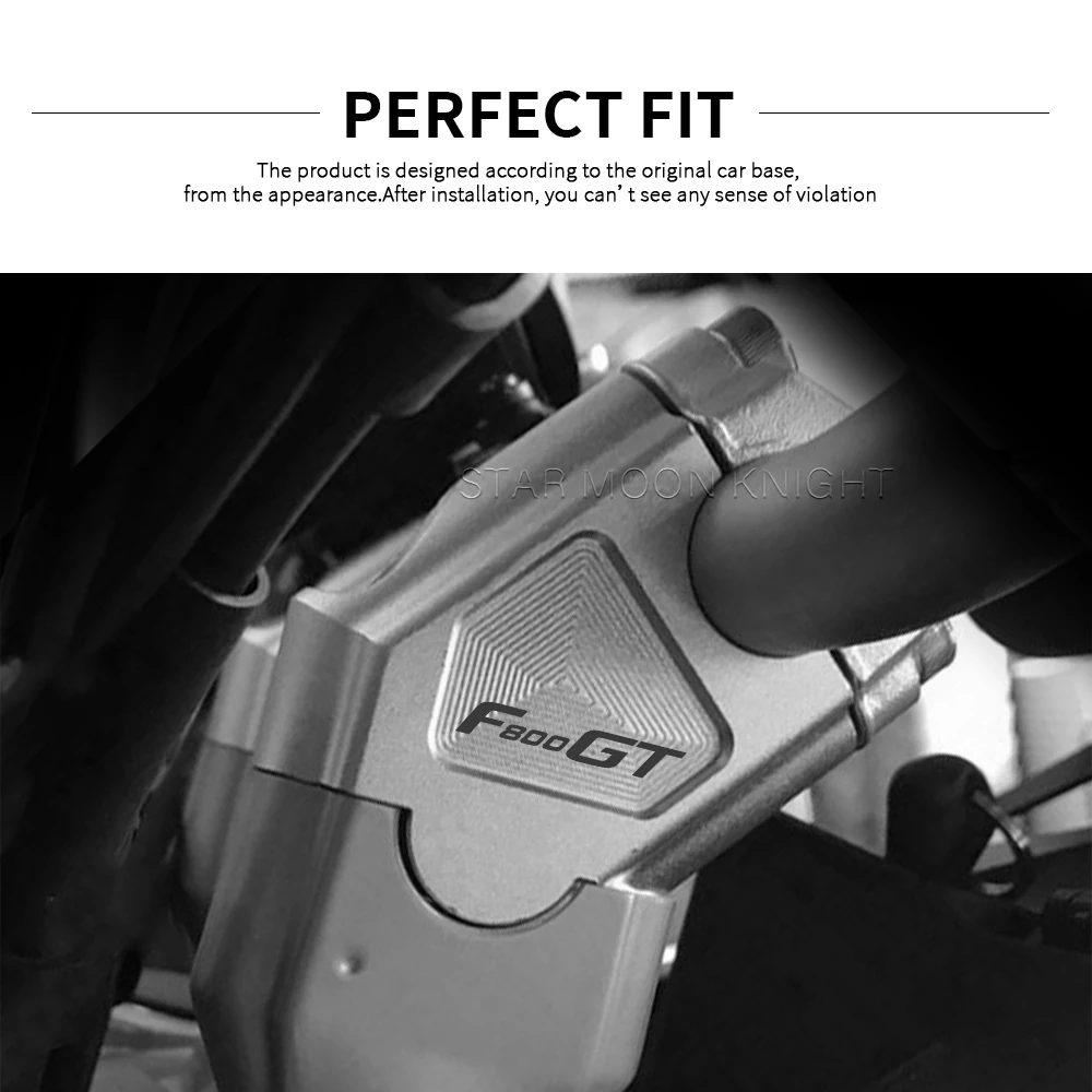 Staffa Rialzo Manubrio In Alluminio CNC Per BMW F800GS 2007-2017, F800GT 2012-2017 E F800GS Adventure 2012-2017, Alza Di 40 Mm E Arretra Di 20 Mm, Peso 350 G, Colore Nero
