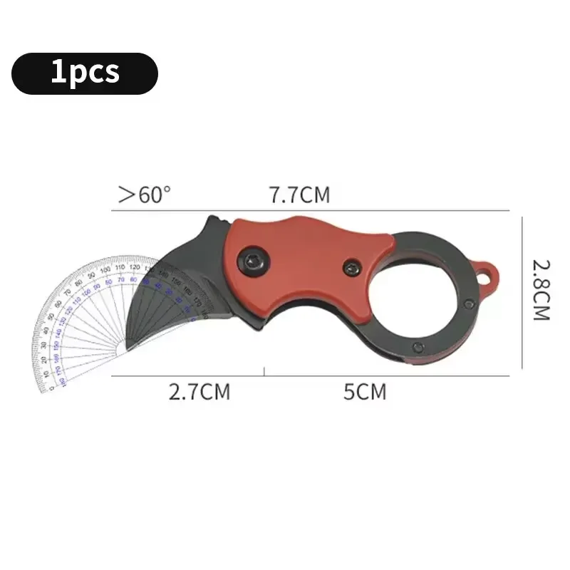 Outdoor Pocket Knife Portable EDC Key Knife Fox Knife Paw Knife Case Opener Knife Necklace Carry-on Portable Mini Pocket Knife 6