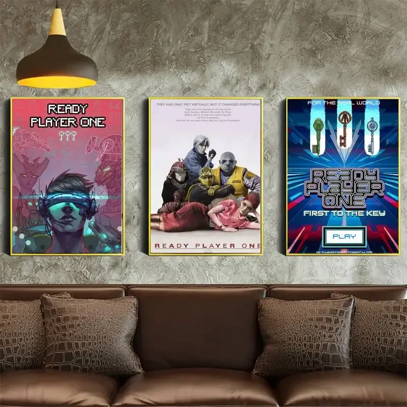 Ready Player One Poster Poster Fai Da Te Carta Kraft Poster Vintage Wall Art Painting Study Stickers Big Szie Wall Painting